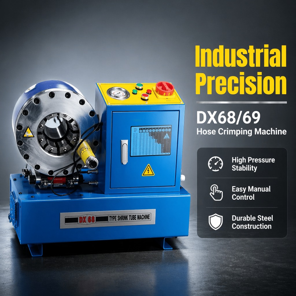 Haihui DX68/69 Hydraulic Hose Crimping Machine High Pressure Hose Swaging Machine High Pressure Fitting Crimper