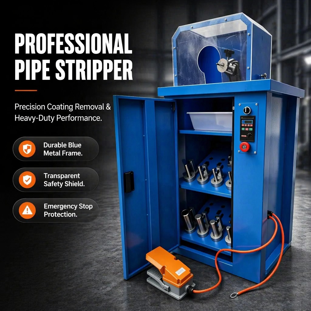 New Model Hose Skiving Machine High Pressure Hose Automatic Skiver High Efficiency Interchangeable Blades