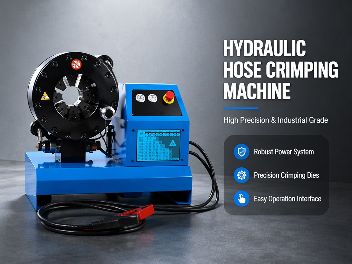 24V 12V Vehicle-Mounted Portable Hydraulic Hose Crimping Machine Mobile Automatic Hose Locking Crimper