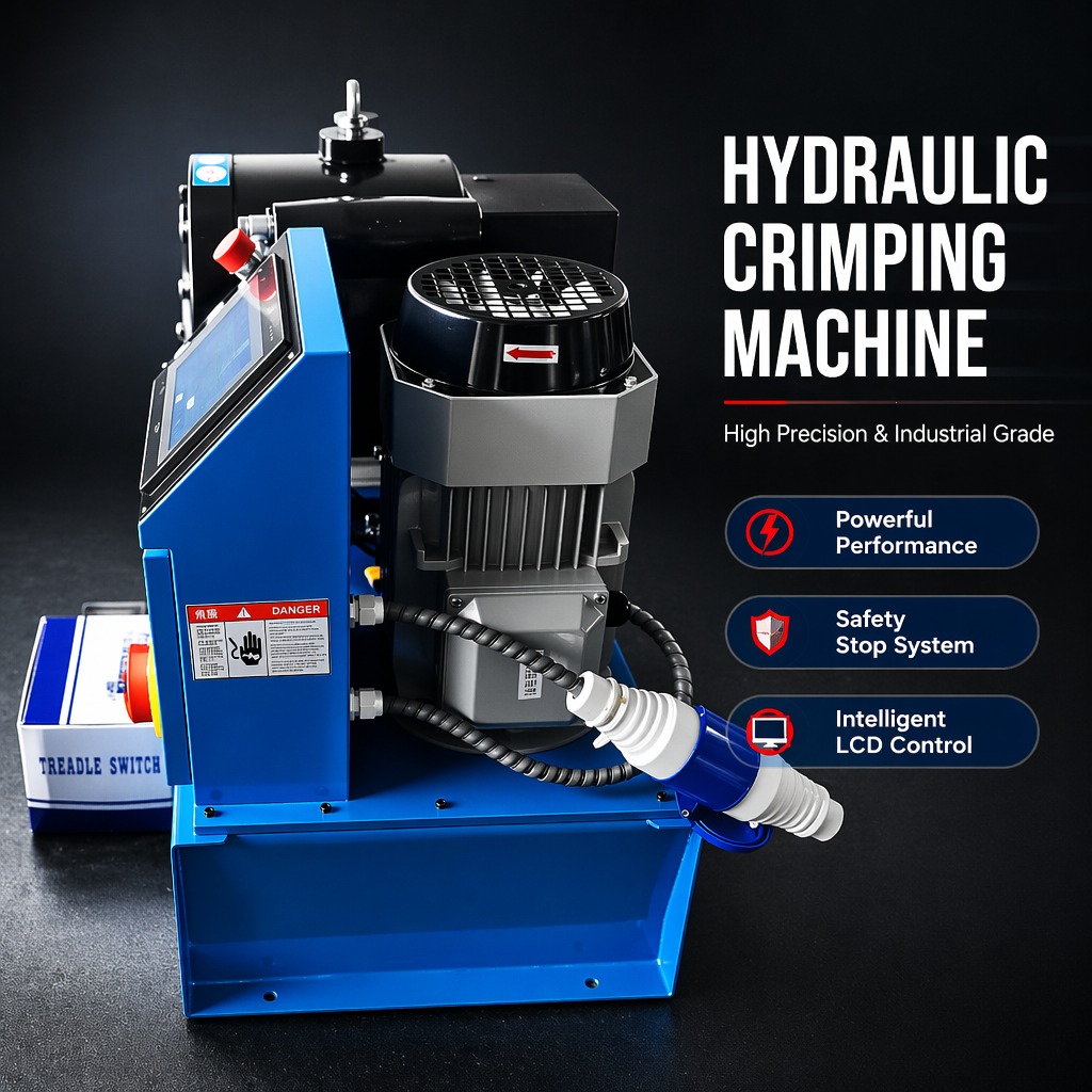 P32 Quick Die Change Hydraulic Hose Swaging Machine Automatic Hose Crimping Machine Portable Mini Hose Crimper