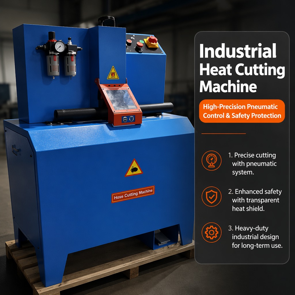 Pneumatic Hose Cutting Machine QG-51QA | 1/8"-2" 4SN | 4Kw 2850rpm | HSS Double-edged Saw Blade φ350mm