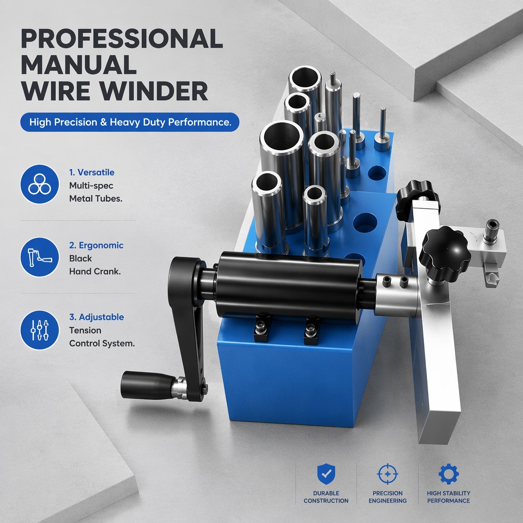 Manual Hose Skiving Machine 51BJ-4 | Portable | 1/8"-2" 4SN | 10 Sets Dies | 20KG