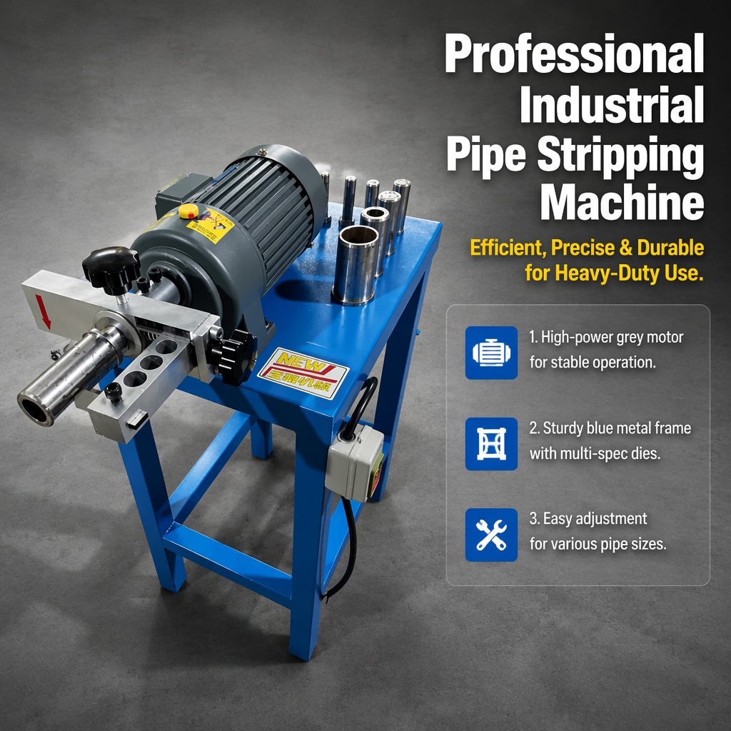 Hose Skiving Machine BJ-51Z | 1/8"-2" 4SN | 10 Sets Dies | 400W 1500pcs/h | 220V/380V | 35KG