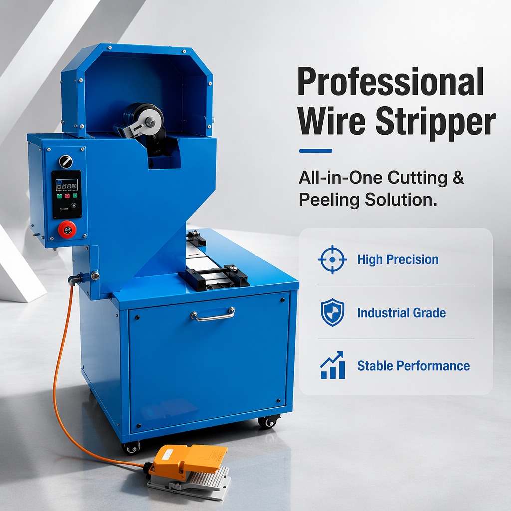 Hose Cutting and Skiving Machine QB-51 Dust-Free | 1/8"-2" 4SN | Adjustable Speed | No Knife Distance Adjustment | 380V/3KW 220V/4KW