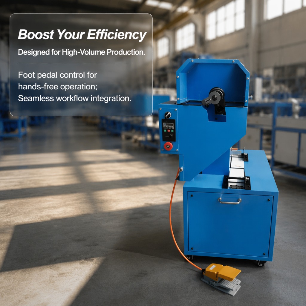 Hose Cutting and Skiving Machine QB-51 Dust-Free | 1/8"-2" 4SN | Adjustable Speed | No Knife Distance Adjustment | 380V/3KW 220V/4KW