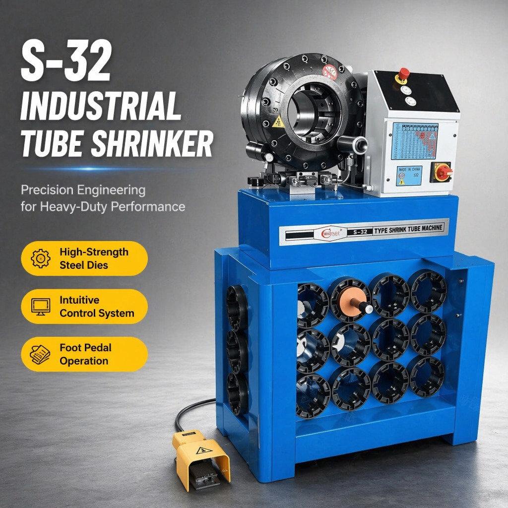 High Pressure Hose Fitting Crimper Vertical Hydraulic Hose Crimping Machine Hose Locking Machine Steel Tube Swaging Machine